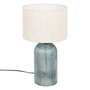 Voir la diapositive 1 : ATMOSPHERA Lampe à Poser en Verre  Mati  42cm Bleu