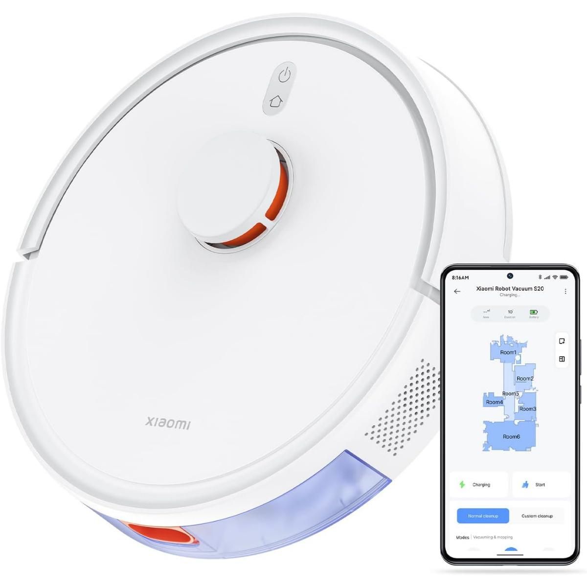XIAOMI Aspirateur/laveur robot connecté - s20 white
