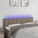 VIDAXL Tete de lit a LED Taupe 144x5x78/88 cm Tissu