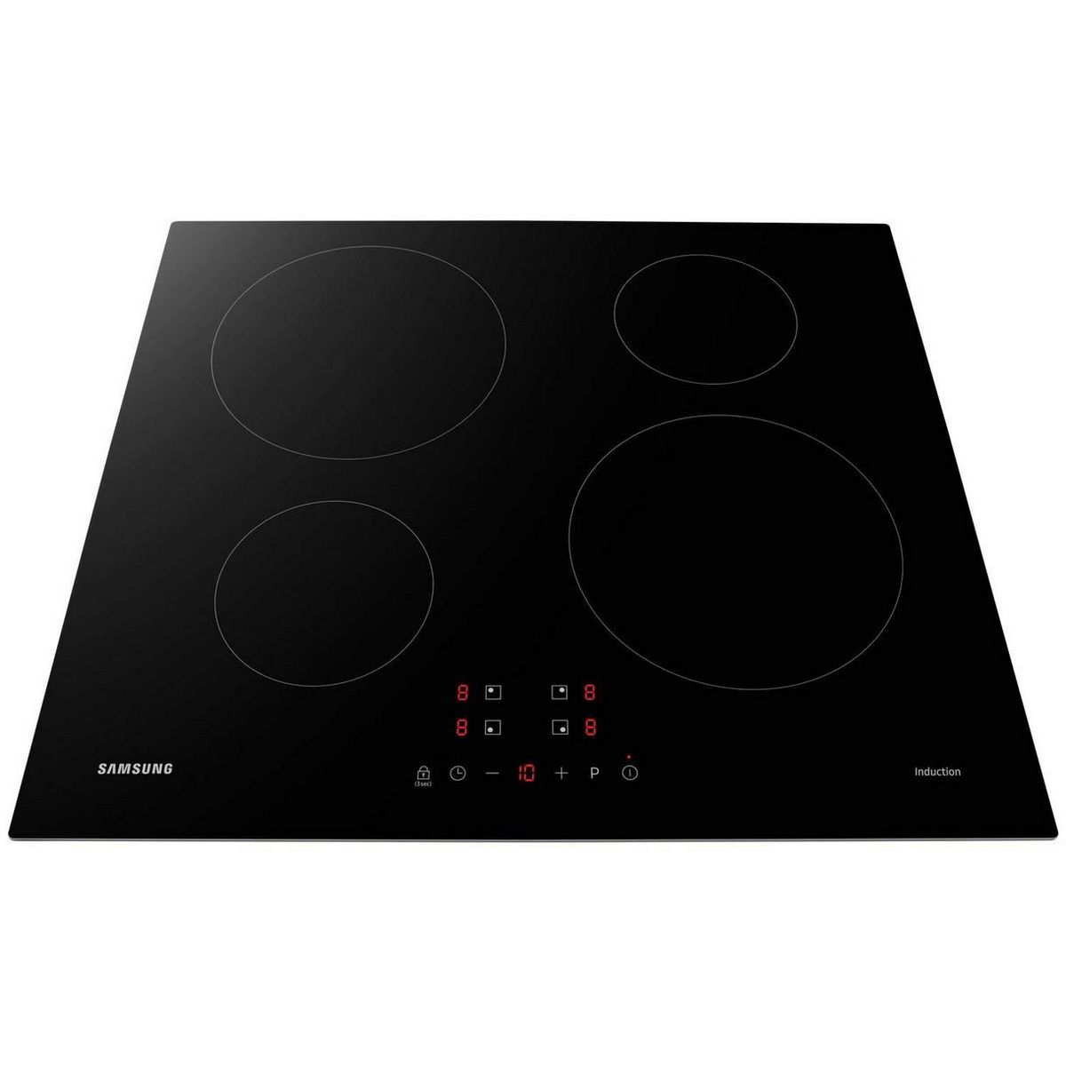 Samsung Table de cuisson induction 60cm 4 feux 7200w noir - nz64m3nm1bb