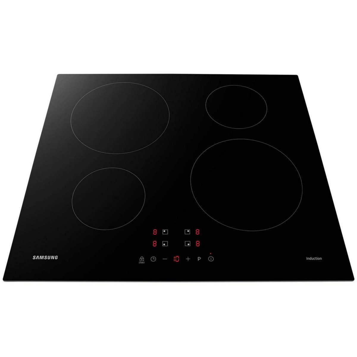 Samsung Table de cuisson induction 60cm 4 feux 7200w noir - nz64m3nm1bb