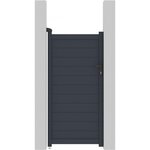 Habitat et Jardin Portillon aluminium  Marc  - 101.2 x 155.9 cm - Gris
