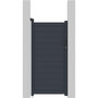 Voir la diapositive 1 : Habitat et Jardin Portillon aluminium  Marc  - 101.2 x 155.9 cm - Gris