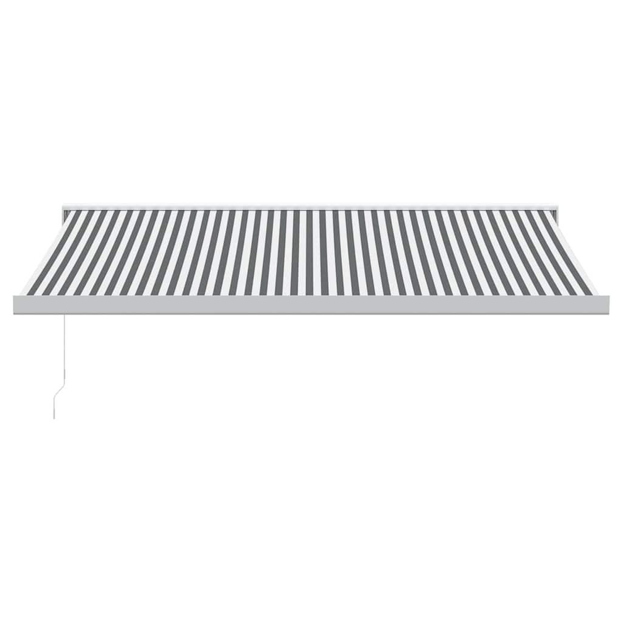 Voir la diapositive 3 : VIDAXL Auvent retractable anthracite et blanc 4x3 m tissu et aluminium