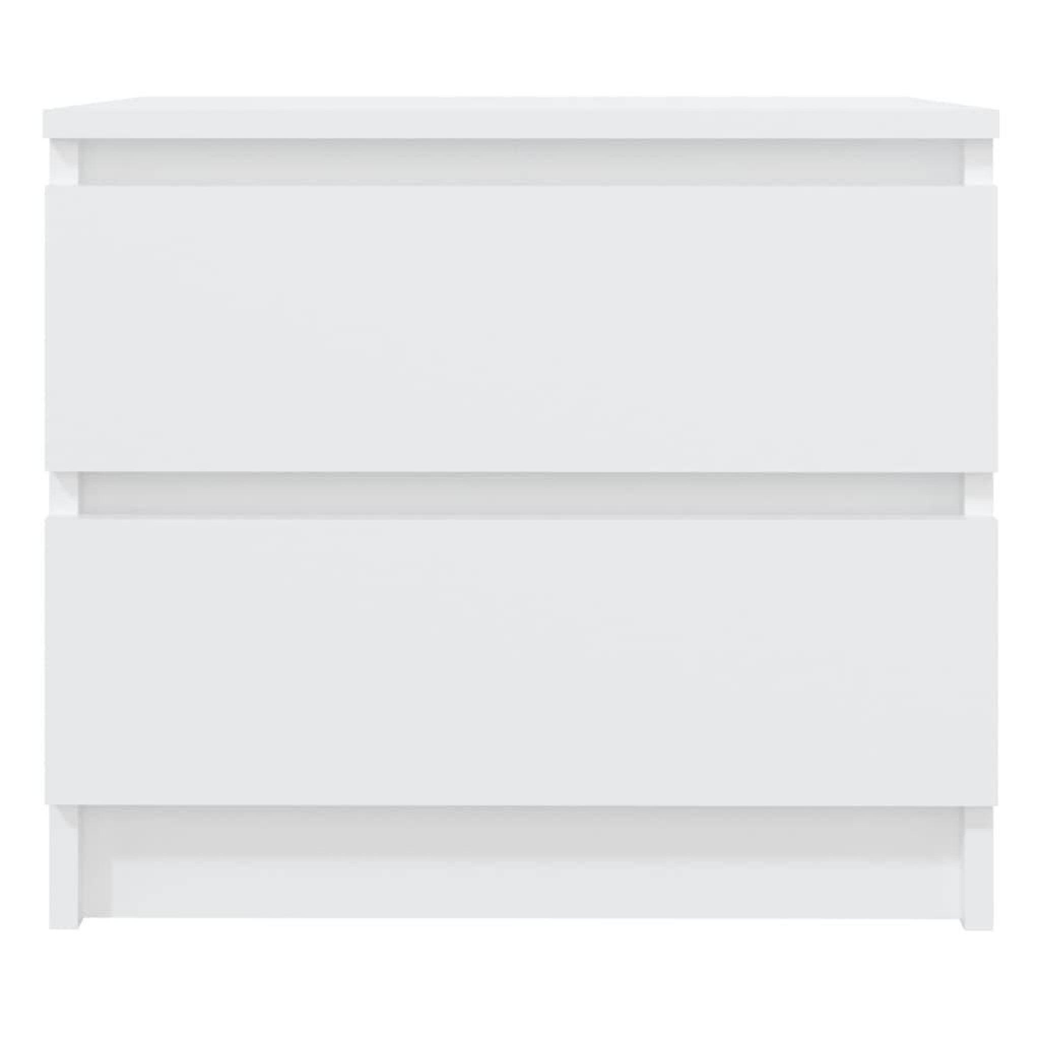 Voir la diapositive 4 : VIDAXL Tables de chevet 2 pcs Blanc 50x39x43,5 cm Agglomere