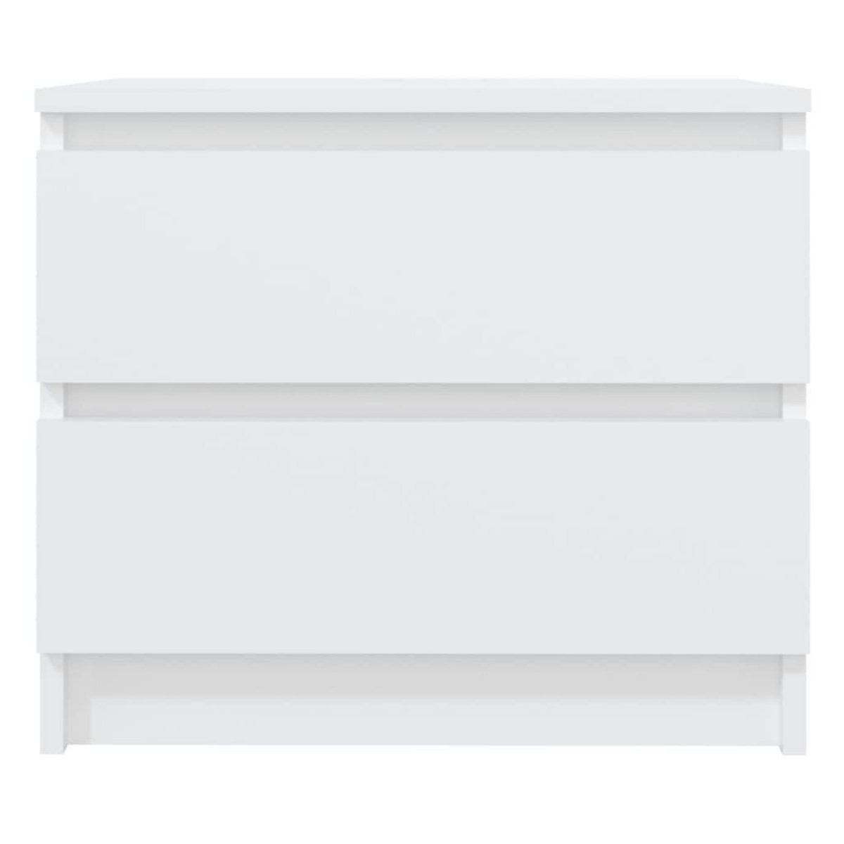 VIDAXL Tables de chevet 2 pcs Blanc 50x39x43,5 cm Agglomere