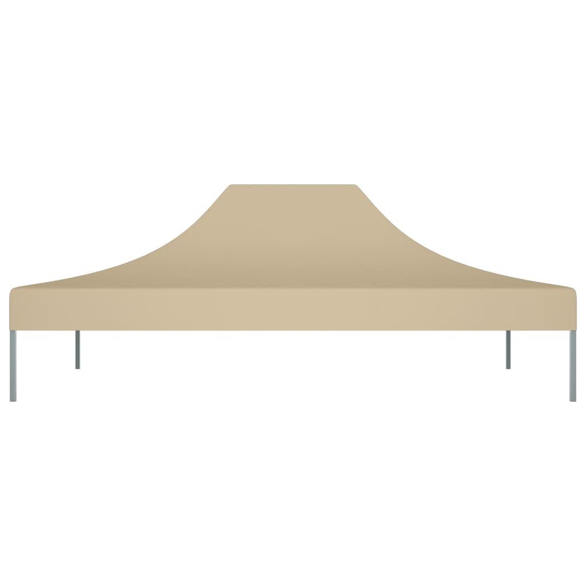 Voir la diapositive 3 : VIDAXL Toit de tente de reception 4,5x3 m Beige 270 g/m^2