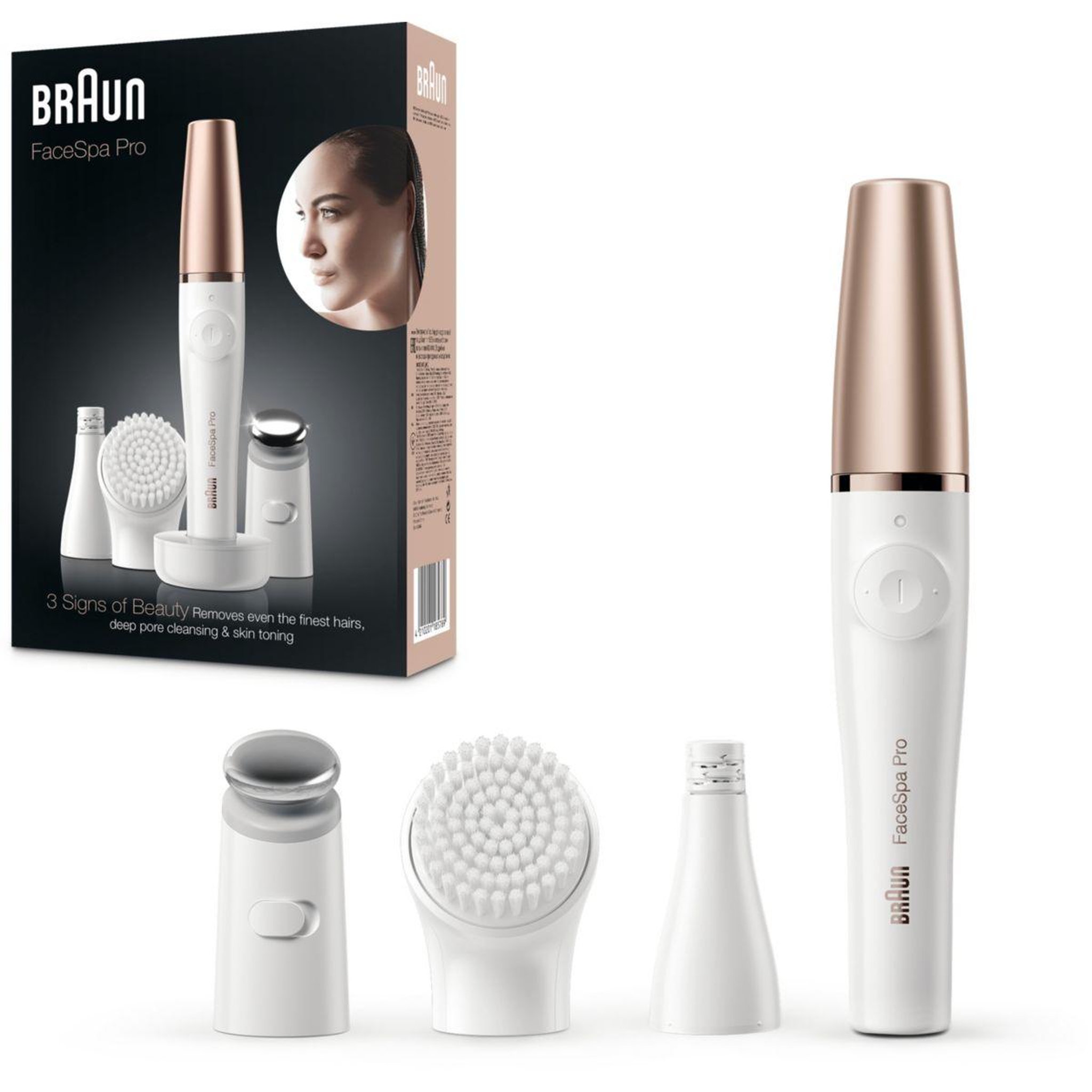 BRAUN Epilateur FaceSpa Pro 911 + brosse visage