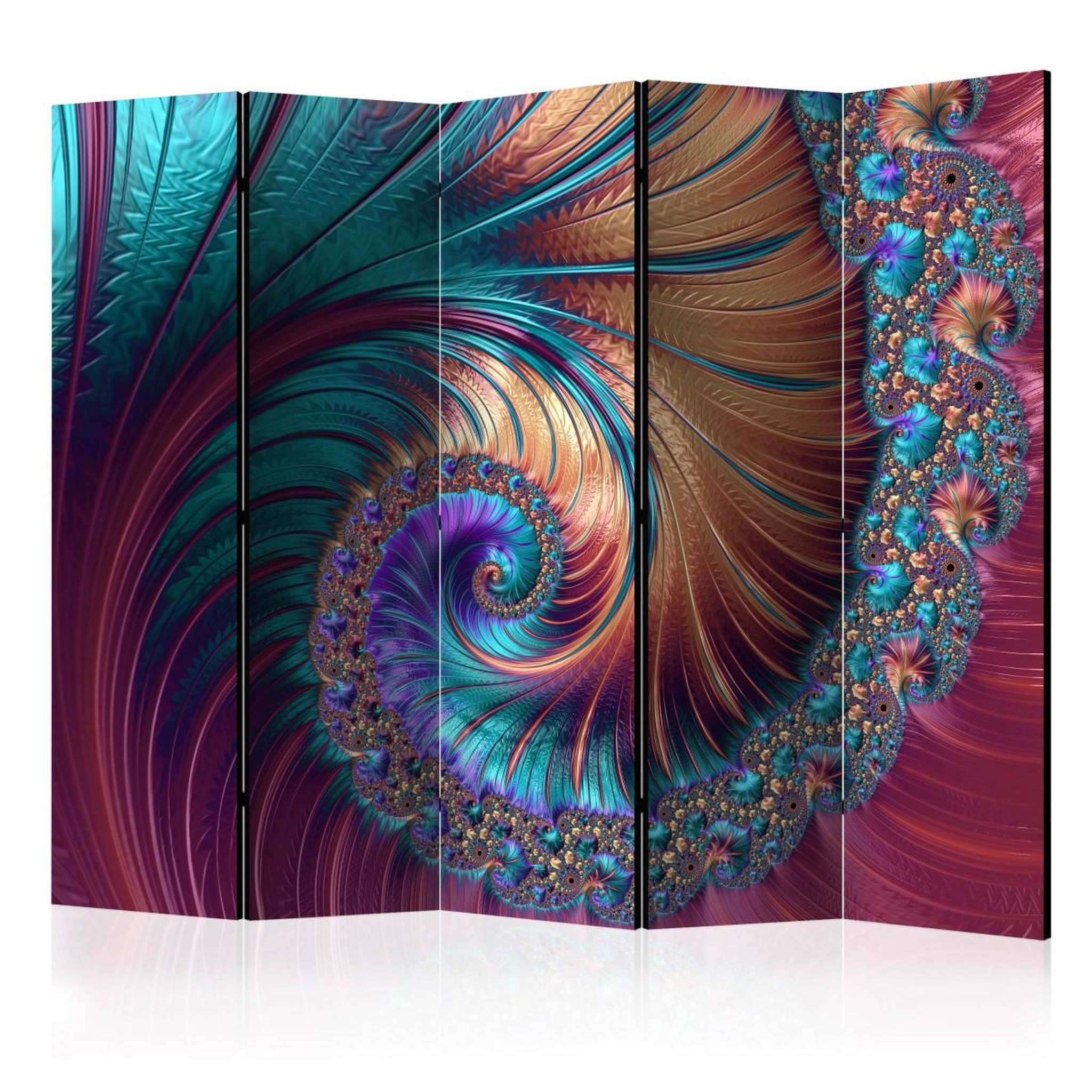 Paris Prix Paravent 5 volets  peacock tail  172x225cm