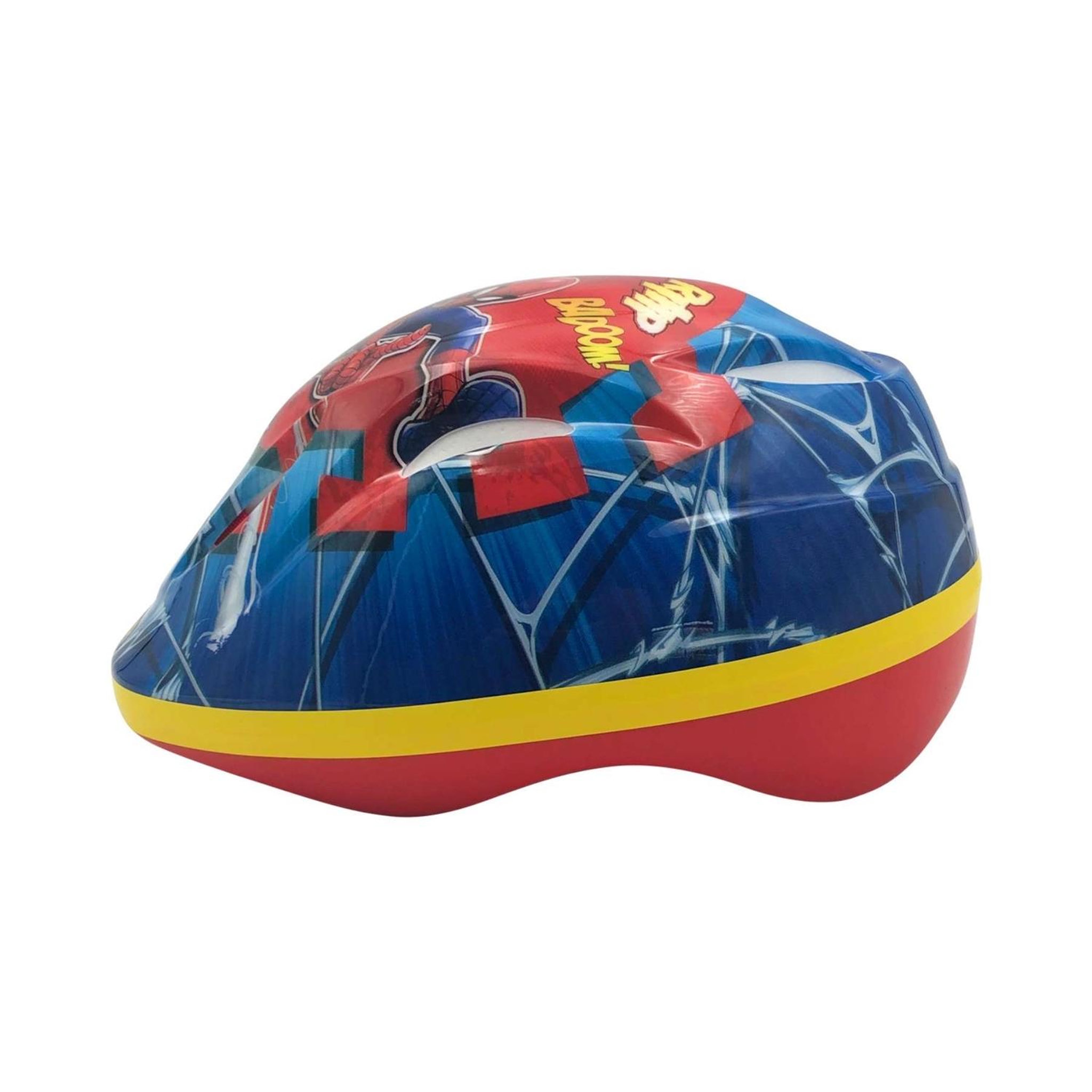 Voir la diapositive 3 : VOLARE Casque de vélo Marvel Spiderman Bleu Rouge 51 - 55 cm