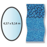Swimline Liner boulder forme ovale 4,57x9,14m pour piscine hors sol - LI1530SBO