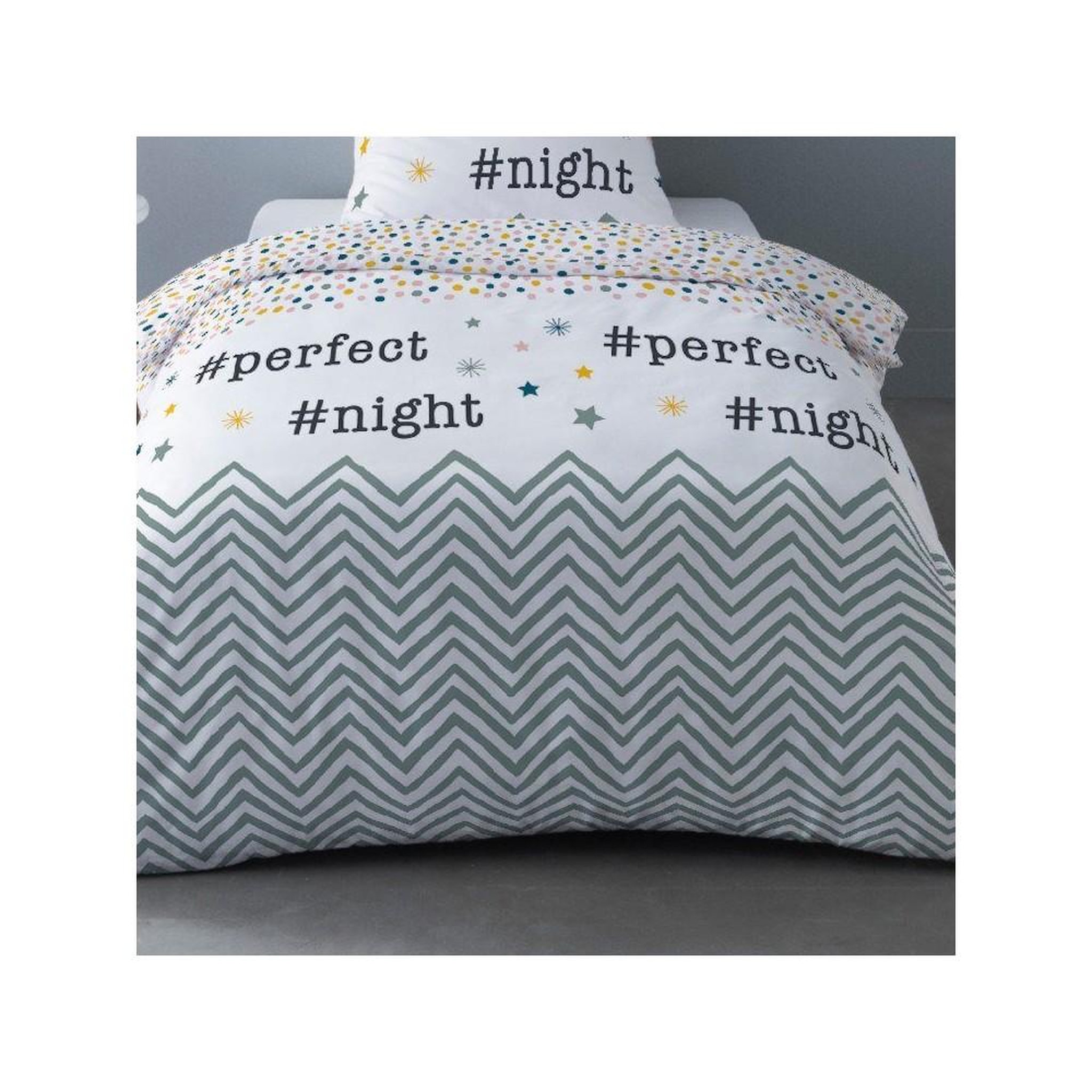 Voir la diapositive 3 : Dourev Housse de couette 140x200 Perfect Night + 1 taie