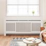 Voir la diapositive 3 : VIDAXL Cache-radiateur MDF Blanc 205 cm