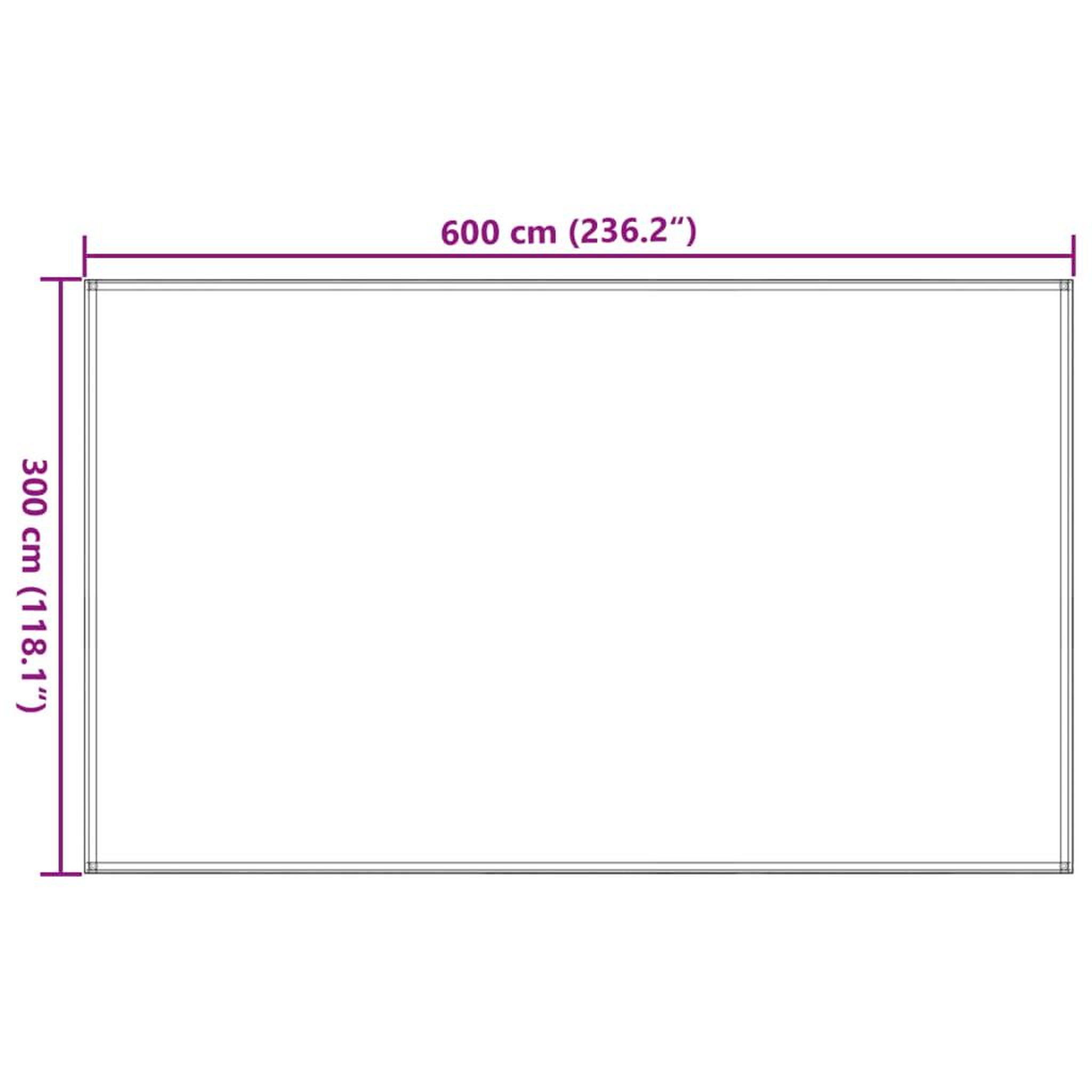 Voir la diapositive 5 : VIDAXL Tapis de tente 300x600 cm Bleu PEHD