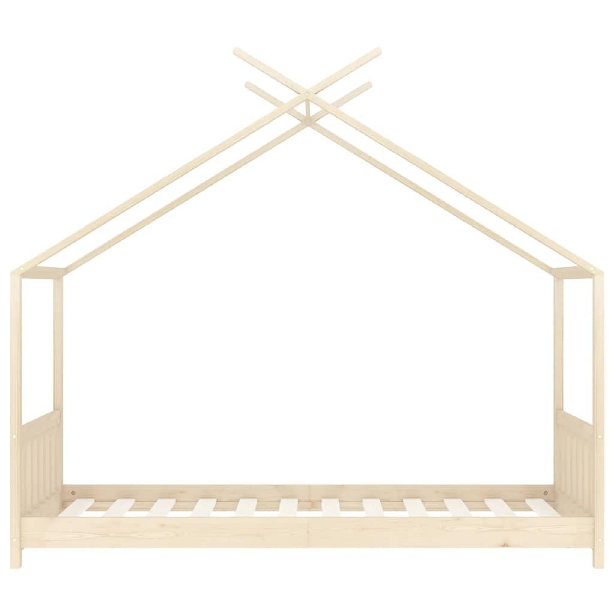 Voir la diapositive 4 : VIDAXL Cadre de lit d'enfant Bois de pin massif 70x140 cm