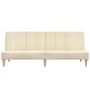 Voir la diapositive 5 : VIDAXL Canape-lit a 2 places creme tissu