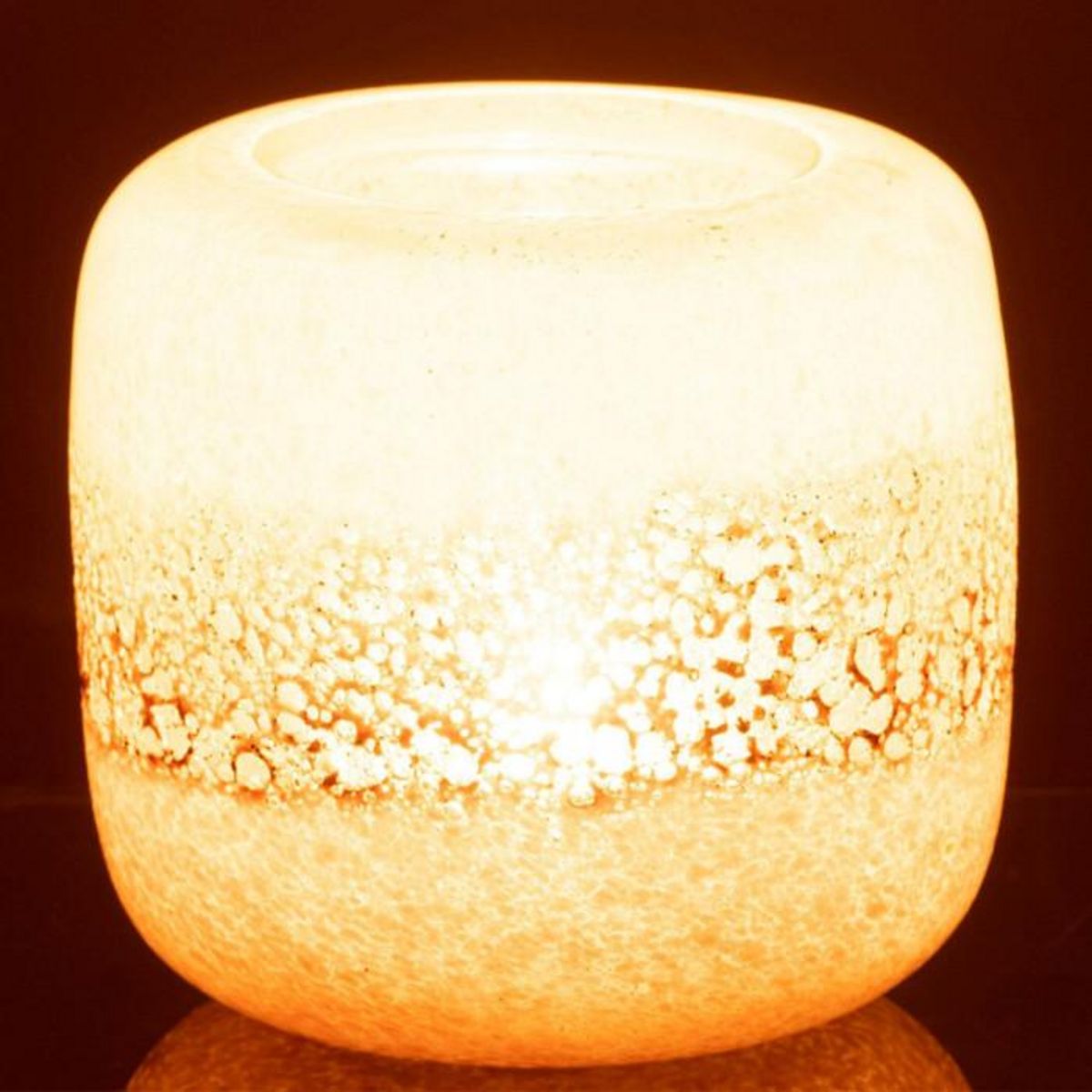 Paris Prix Photophore en Verre  Opia  14cm Marron