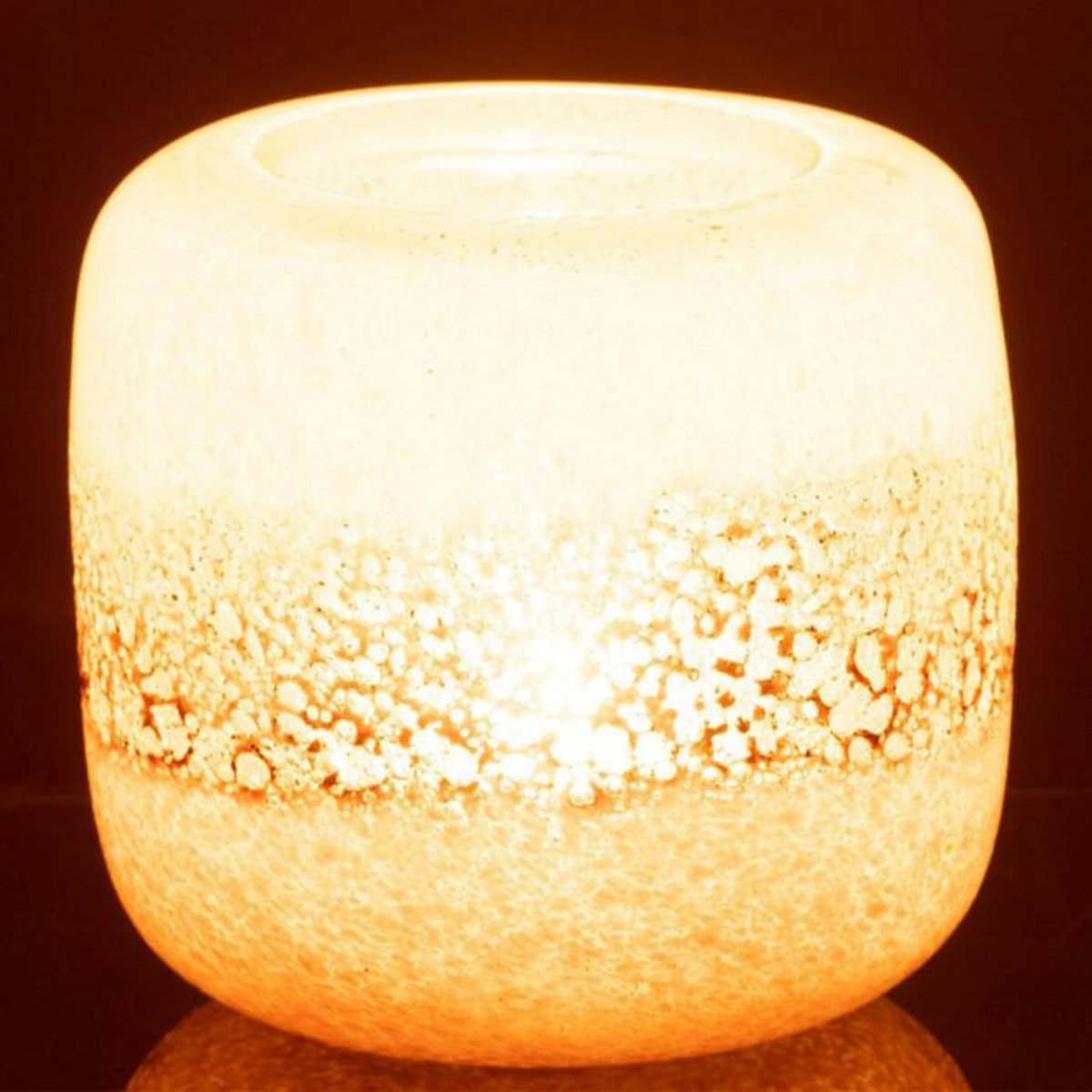 Paris Prix Photophore en Verre  Opia  14cm Marron