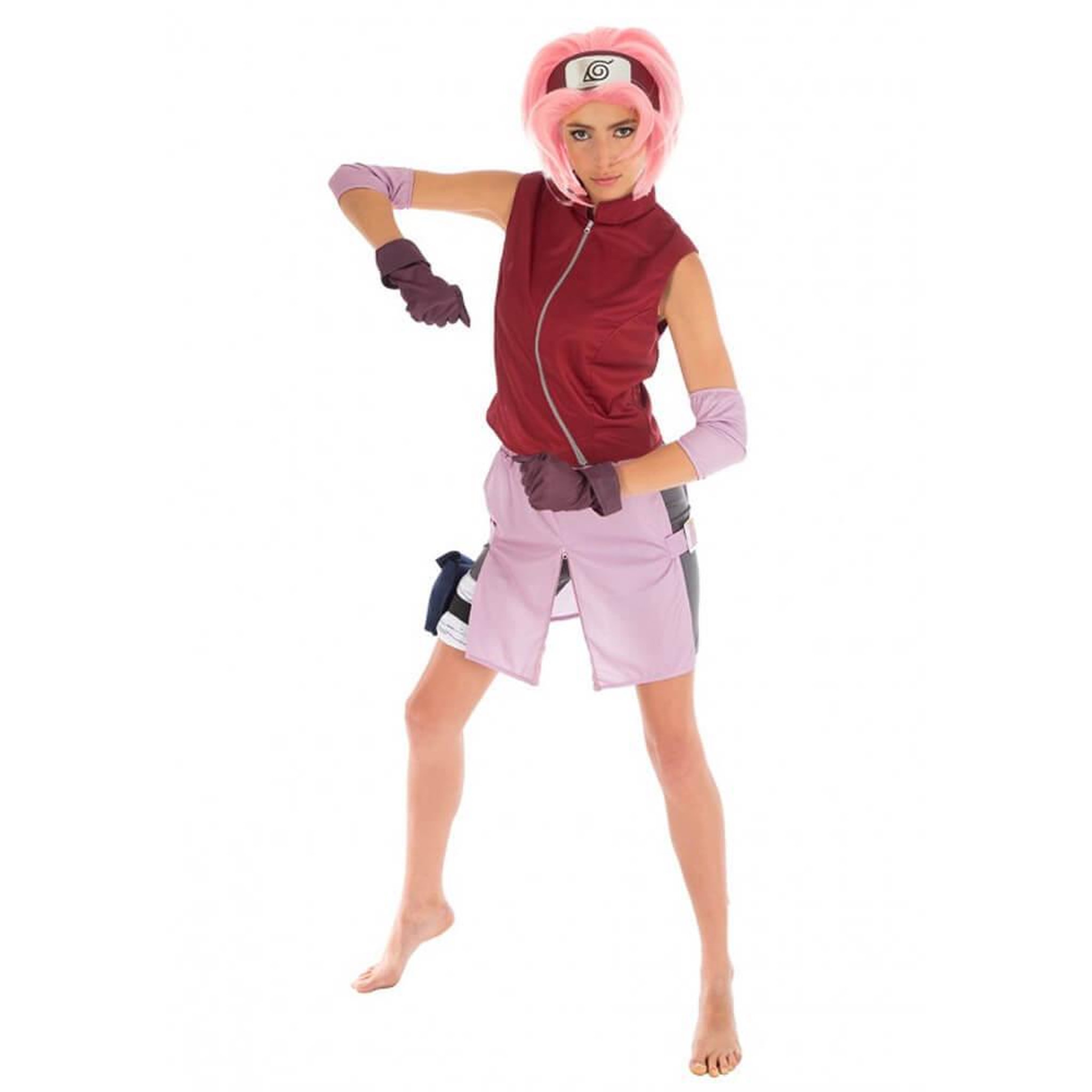 CHAKS Déguisement Sakura Haruno - Naruto - Adulte - S - 36/38