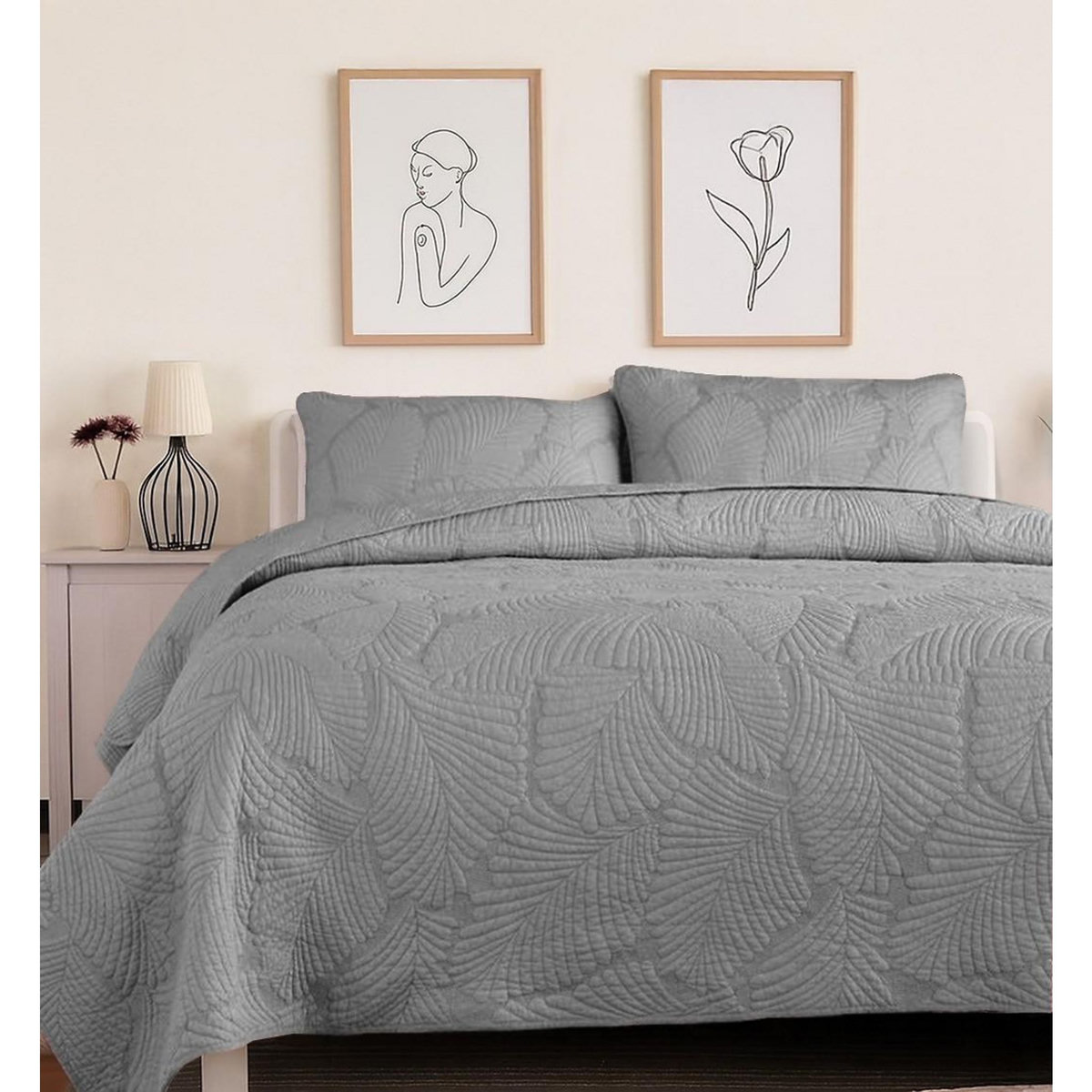 Les Ateliers du Linge Boutis brode 100%polyester filoa