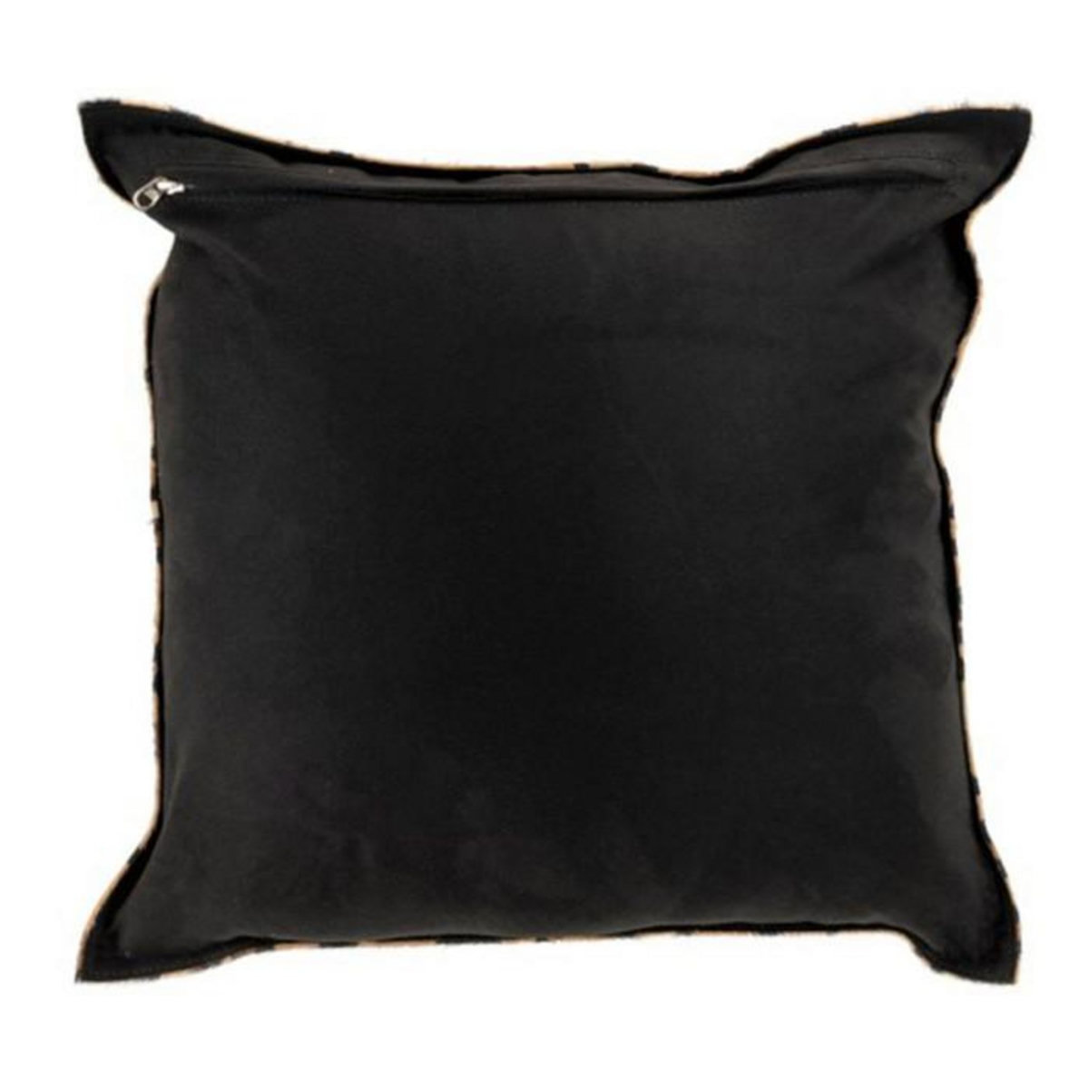 Paris Prix Coussin Déco en Cuir  Zèbre  44x44cm Noir & Blanc