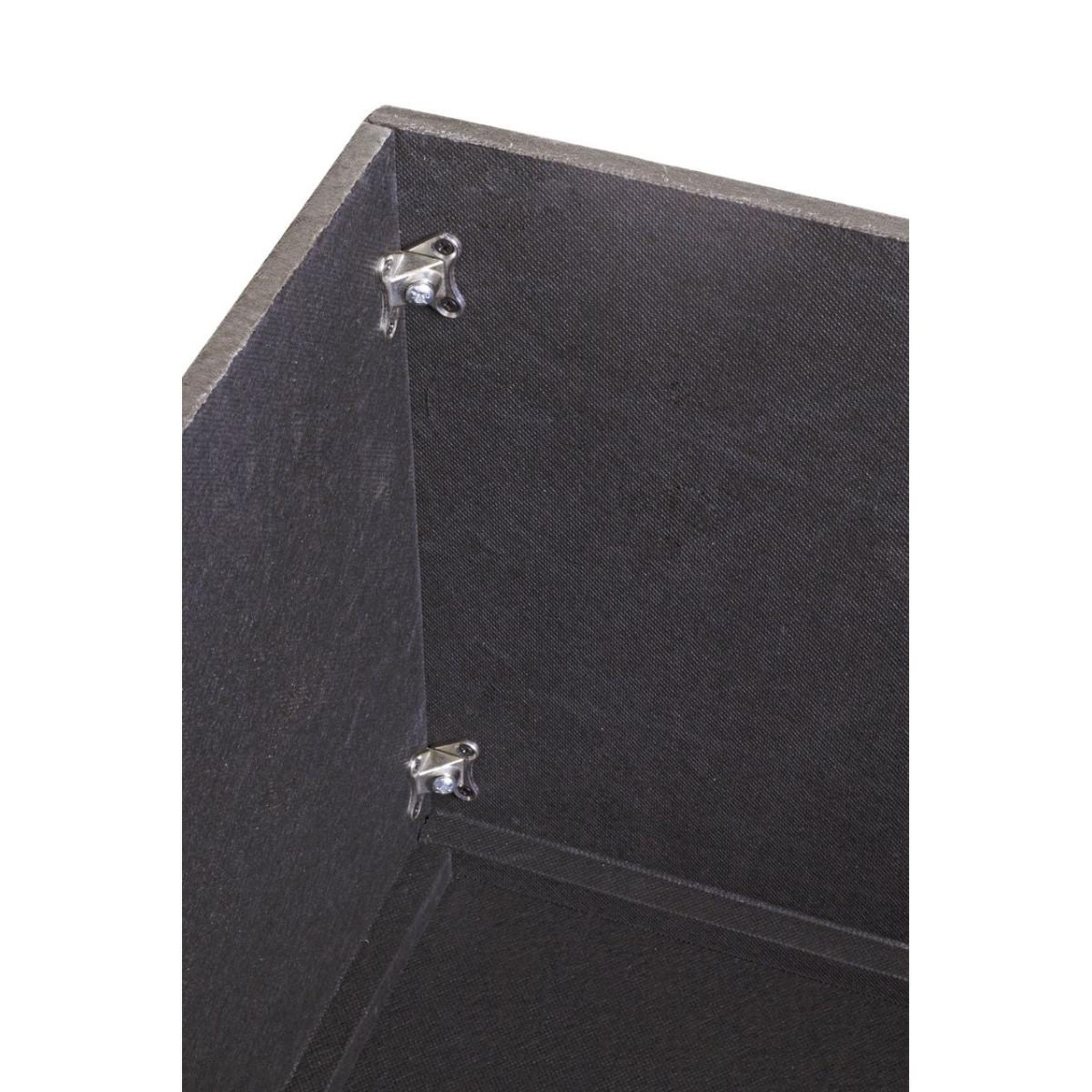 Voir la diapositive 5 : Paris Prix Coffret de rangement velours  idaya  65cm anthracite