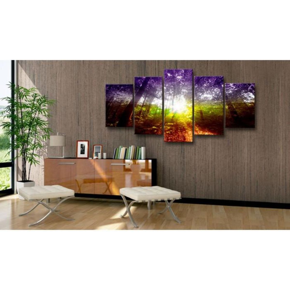 Paris Prix Tableau Imprimé  Rainbow Forest