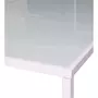 Table de jardin 150x150cm aluminium blanc MONTEZALO