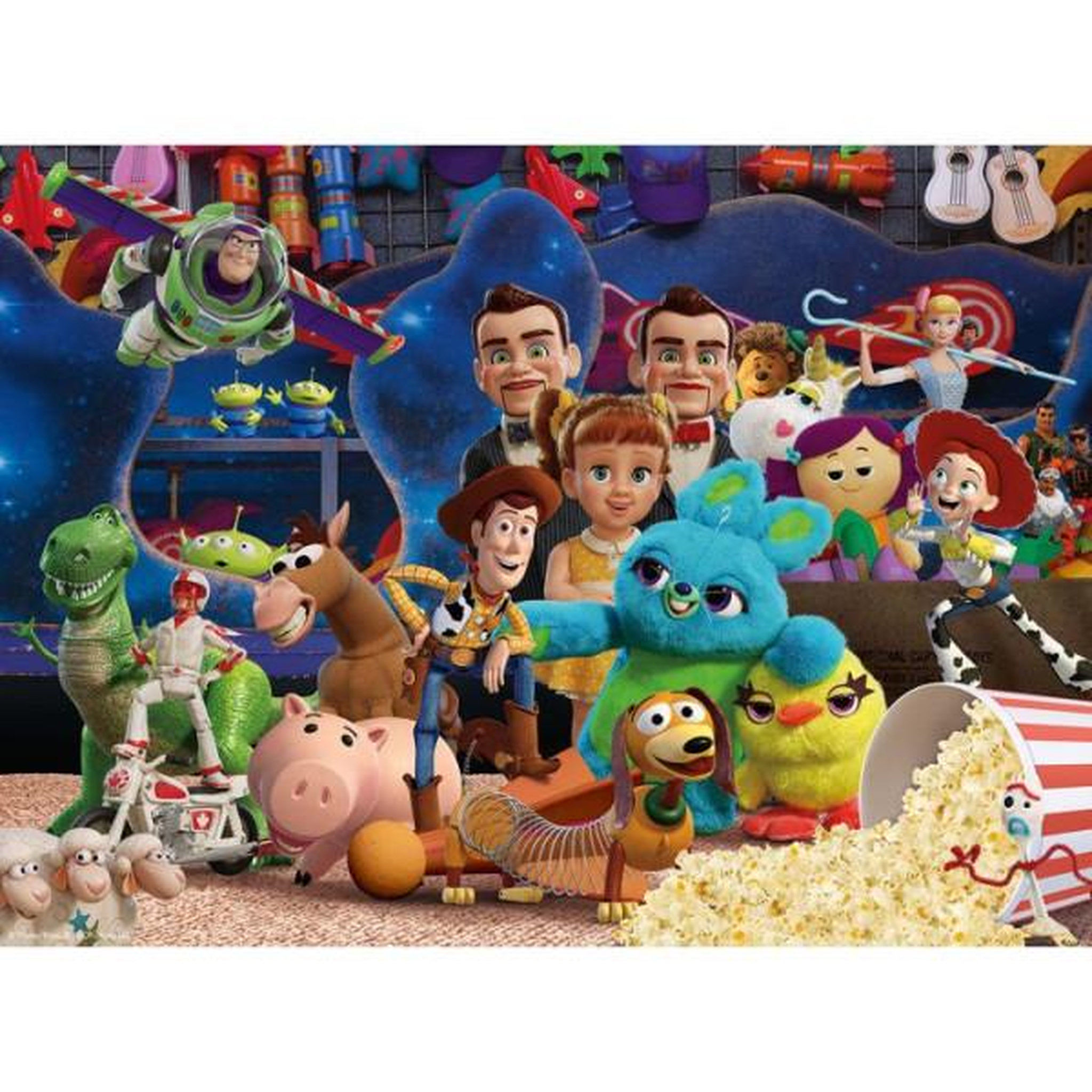 Voir la diapositive 3 : RAVENSBURGER Puzzle Ravensburger Toy Story 4 - 100 pieces XXL - Pour enfants des 6 ans - Dessins animés et BD - Bleu