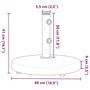 Voir la diapositive 6 : VIDAXL Base de parasol pour mats Ø32/38/48 mm 25 kg rond