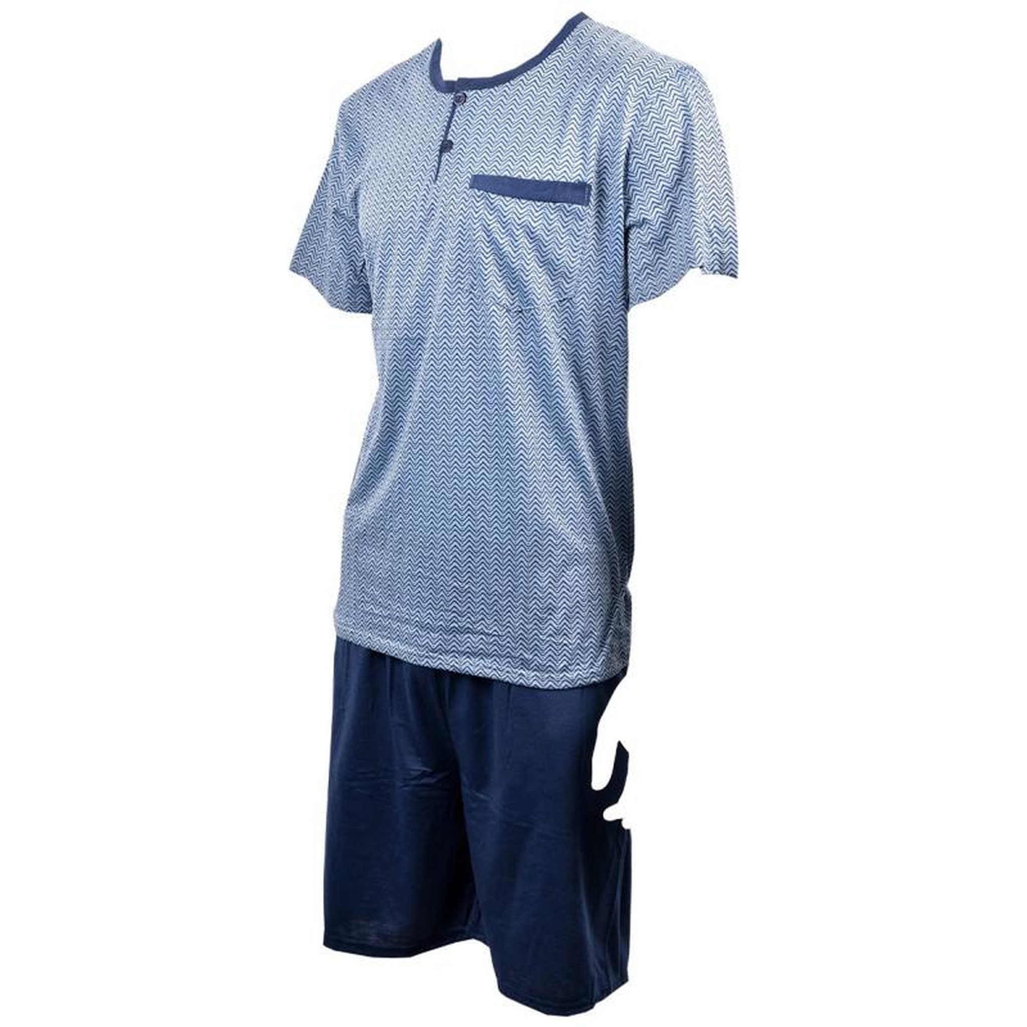Voir la diapositive 2 : OZABI Pyjama Court Homme ECO HOMEWEAR