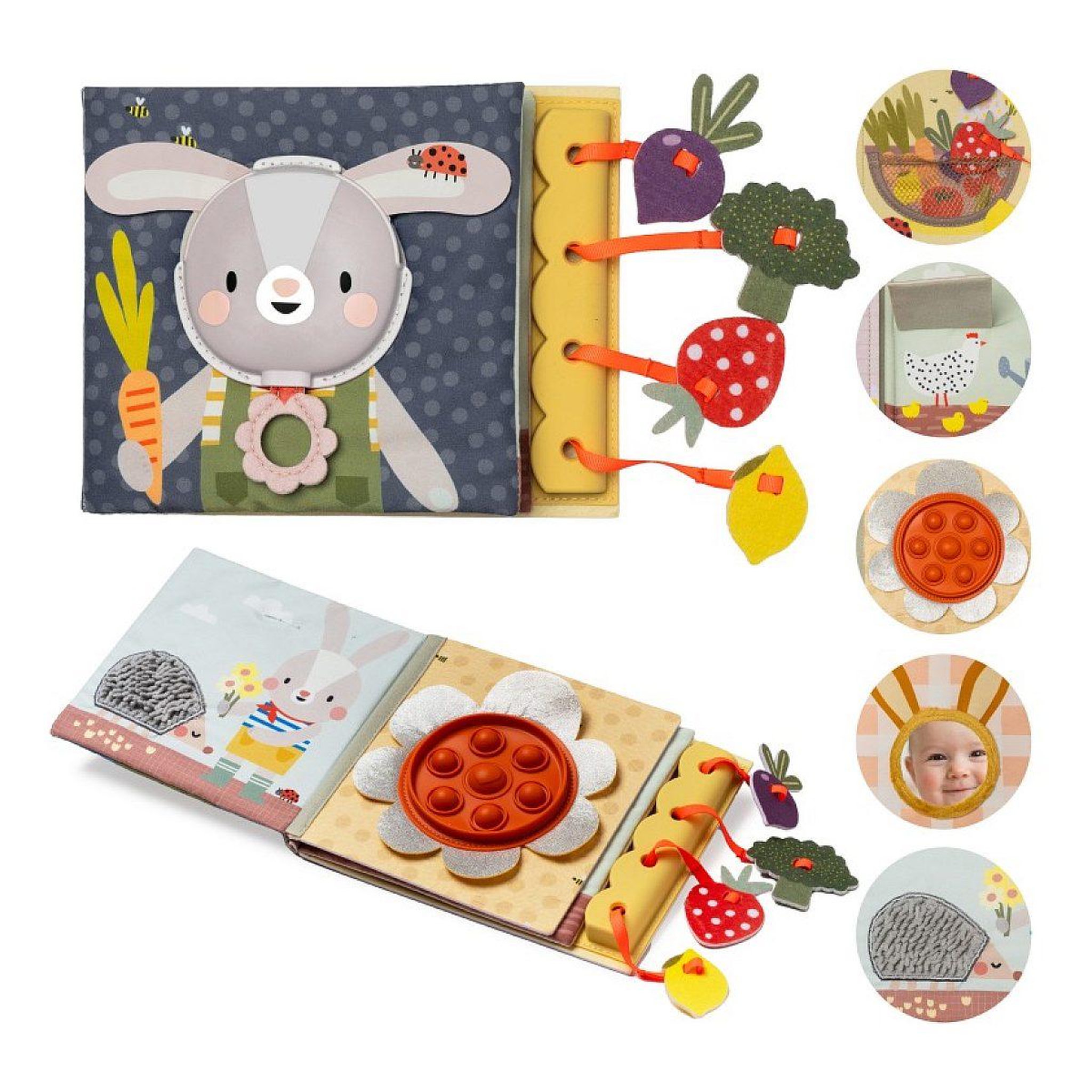 BUKI Livre d'activites bebe le  jardin
