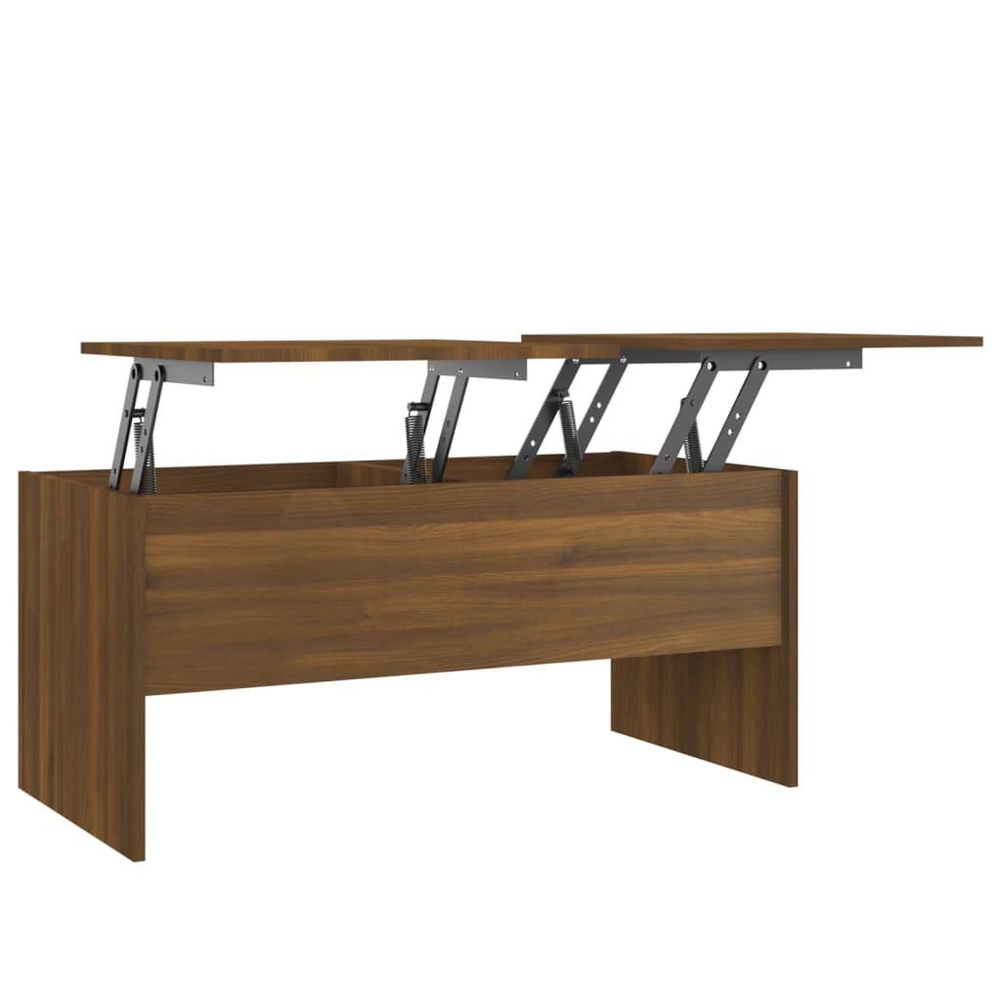 Voir la diapositive 2 : VIDAXL Table basse Chene marron 102x50,5x46,5 cm Bois d'ingenierie