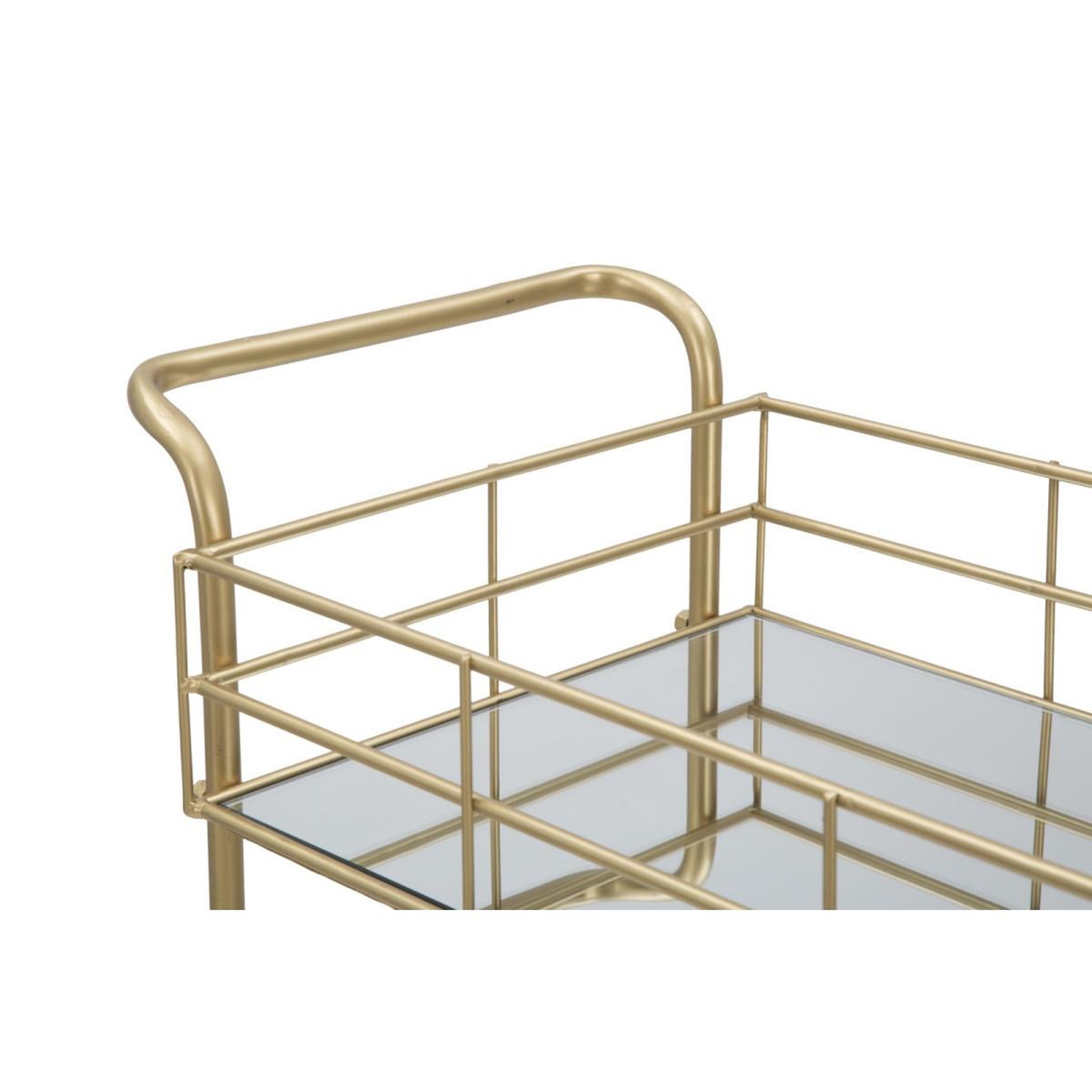 Voir la diapositive 6 : Paris Prix Desserte design 3 niveaux  glamour  80cm or