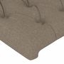 Voir la diapositive 5 : VIDAXL Tete de lit a LED Taupe 160x7x78/88 cm Tissu