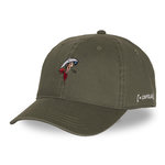 CAPSLAB Casquette Dad Cap avec broderie Lucky Luke Head lucky. Coloris disponibles : Vert