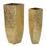 Voir la diapositive 1 : Paris Prix Lot de 2 Vases en Métal  Squer  90cm Or