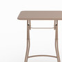 Voir la diapositive 3 : Rendez vous déco Table de jardin pliante en metal taupe 2 personnes-Yumi