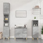 Voir la diapositive 1 : VIDAXL Armoire de salle de bain gris beton 30x30x100 cm