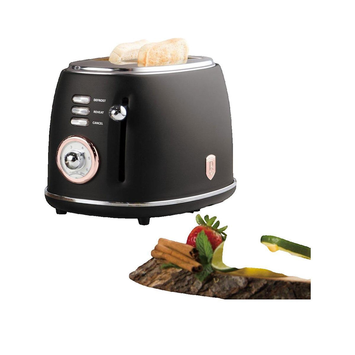 BERLINGER HAUS Grille-pain Berlinger-Haus Black Rose Rose métallique