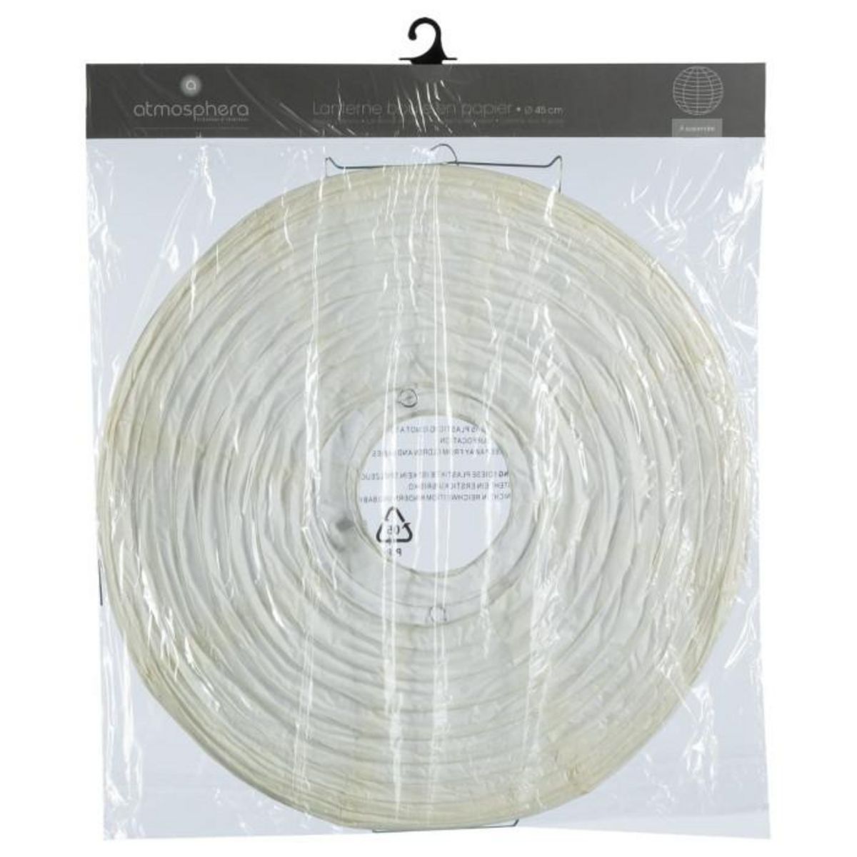 ATMOSPHERA Lanterne Boule en Papier  Générique 45cm Blanc