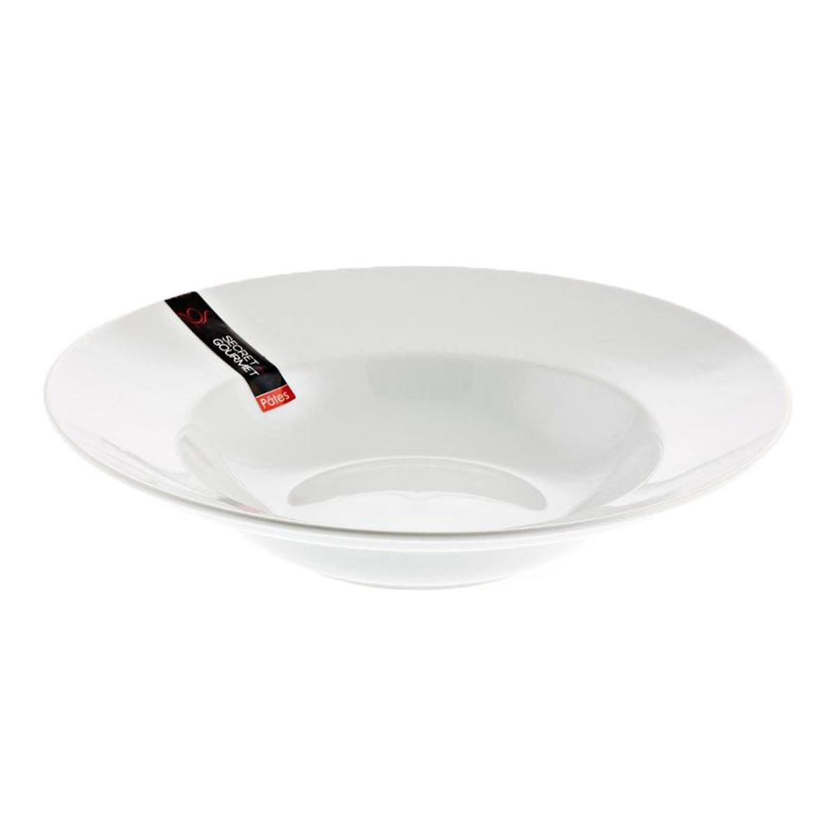 SECRET DE GOURMET Lot de 6 Assiettes à Pates 27cm Blanc