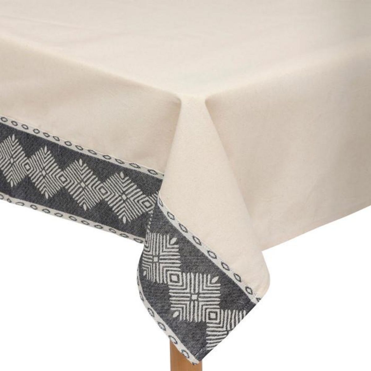 ATMOSPHERA Nappe & 6 Serviettes de Table  Inuits Dreams  150x250cm Ivoire