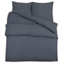 Voir la diapositive 2 : VIDAXL Ensemble de housse de couette Anthracite 200x200 cm Coton