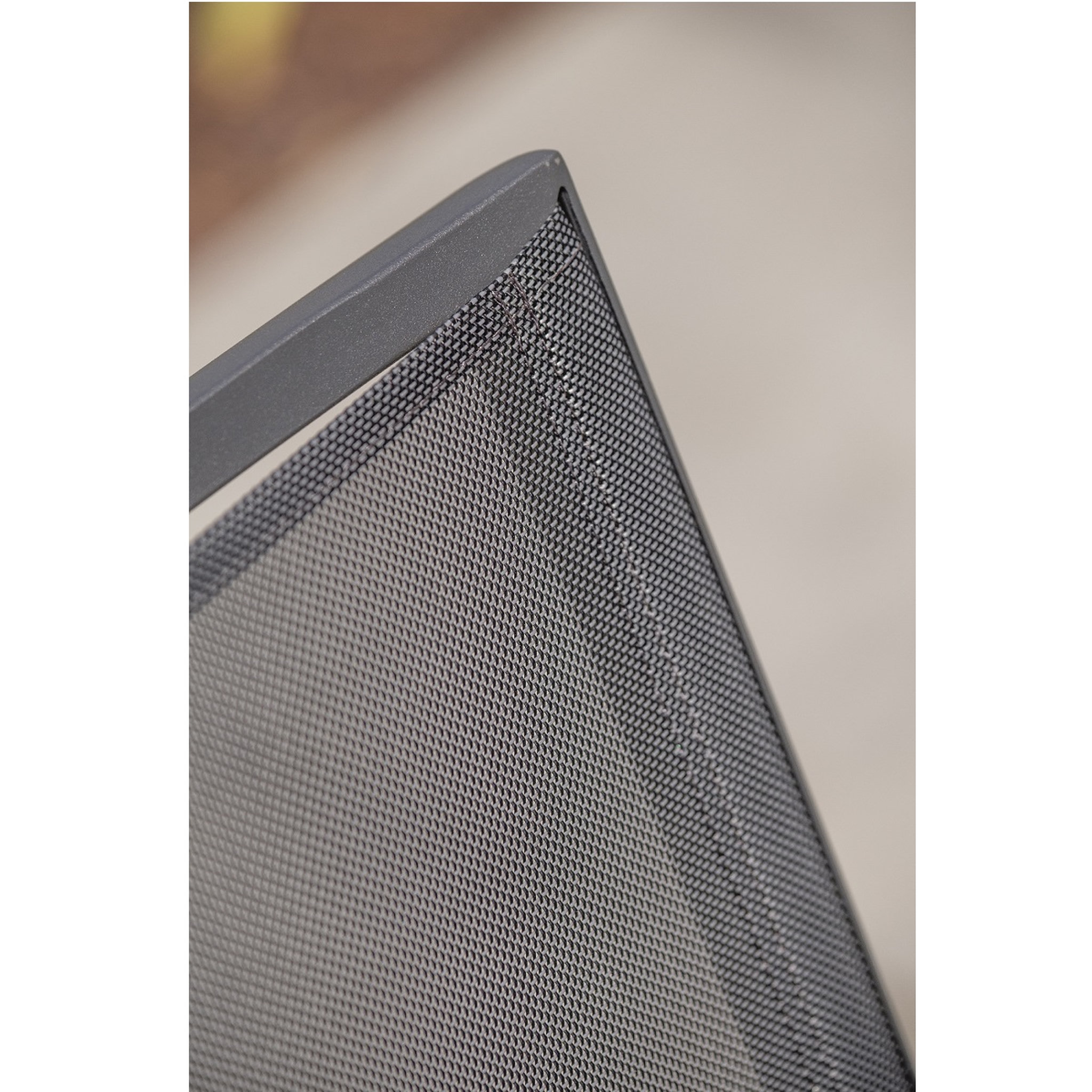 Voir la diapositive 4 : DCB GARDEN Chaise de jardin empilable - Aluminium - Gris - STOCKHOLM