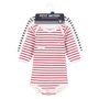 Voir la diapositive 2 : PETIT BATEAU Lot de 3 bodies manches longues mariniéres bébé 