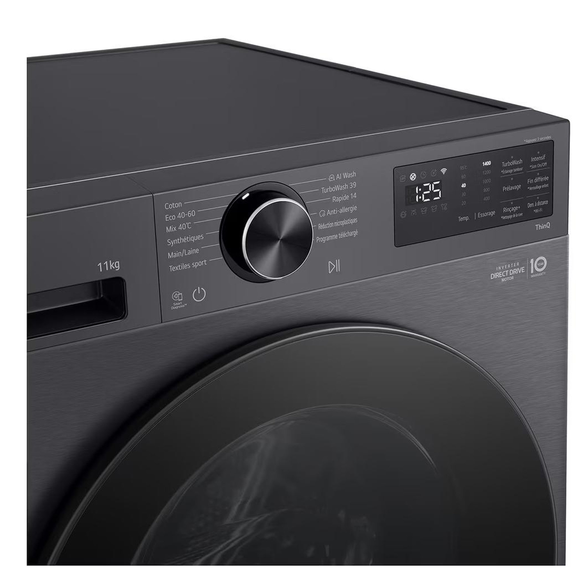 Voir la diapositive 5 : LG Lave-linge frontal 11kg 1400 tours/min - f14x56bmst