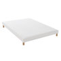 Voir la diapositive 6 : IDLITERIE Ensemble matelas ressorts ensachés, SPECTRE + Sommier tapissier - 140 x 200 cm, Sommier - Blanc