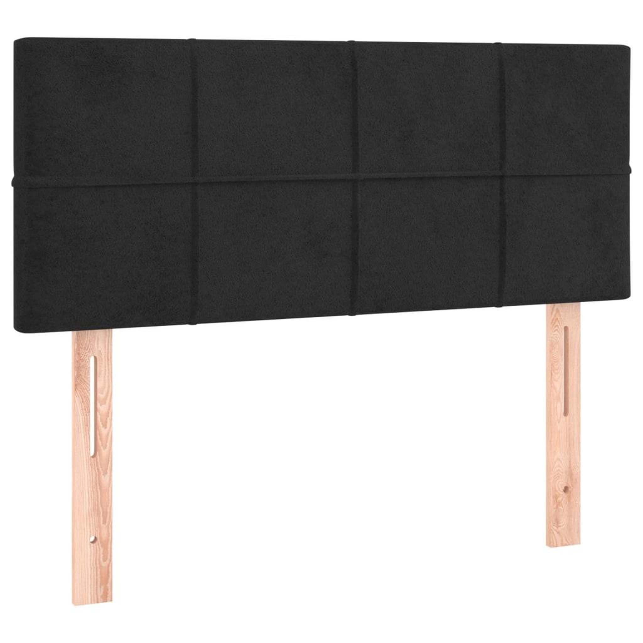 Voir la diapositive 2 : VIDAXL Tete de lit Noir 100x5x78/88 cm Velours