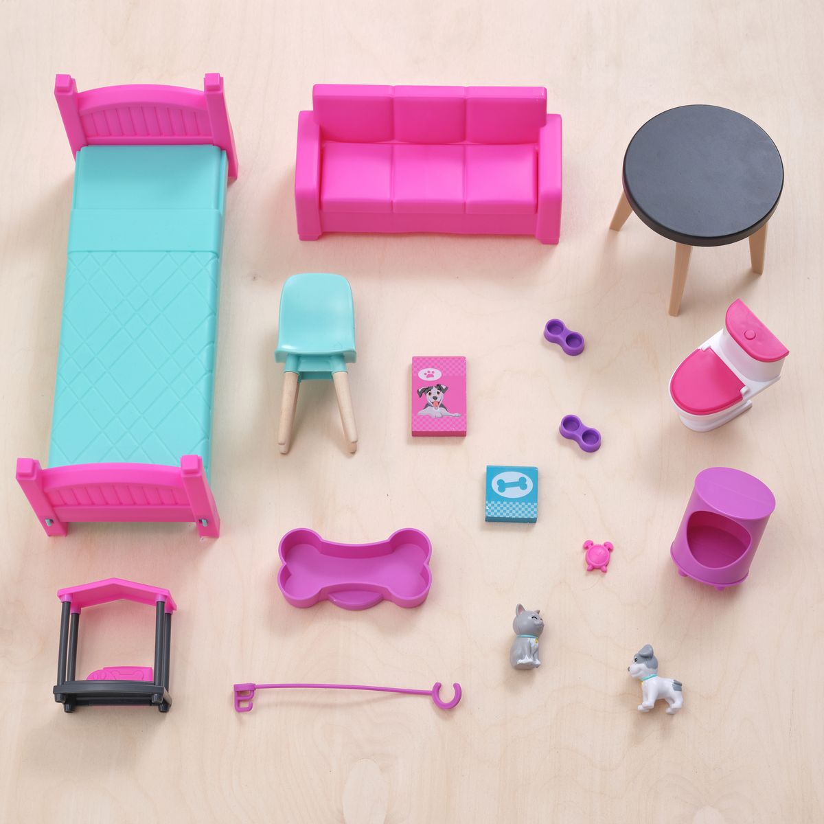 Kidkraft Maison de poupée Purrfect Pet avec accessoires son et lumière